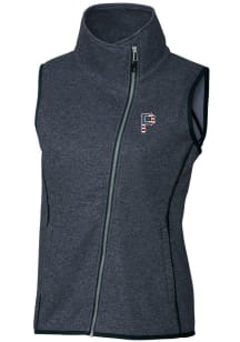 Cutter and Buck Pittsburgh Pirates Womens Navy Blue Mainsail Vest