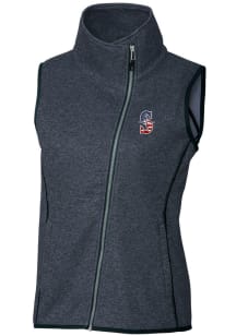 Cutter and Buck Seattle Mariners Womens Navy Blue Mainsail Vest