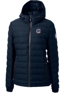 Cutter and Buck Chicago Cubs Womens Navy Blue Americana Mission Ridge Repreve Filled Jacket