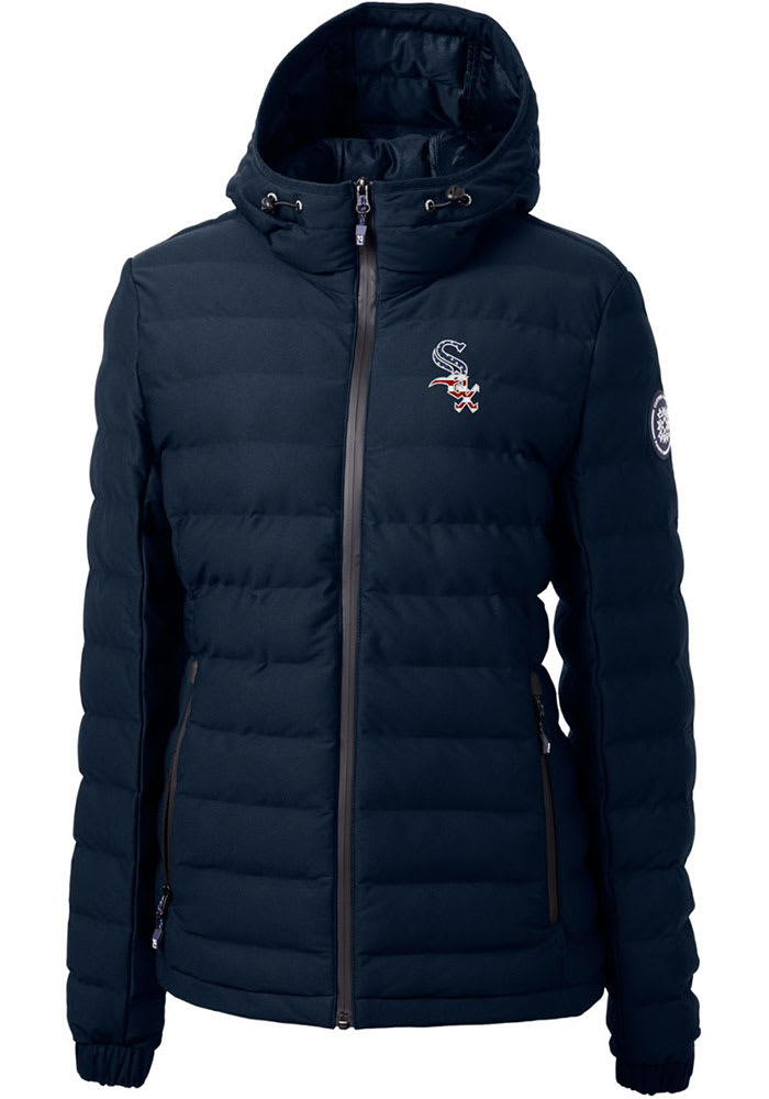 Cutter and Buck Chicago White Sox Womens Navy Blue Mission Ridge Repreve Filled Jacket