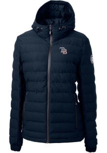 Cutter and Buck Tampa Bay Rays Womens Navy Blue Mission Ridge Repreve Filled Jacket