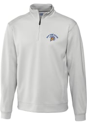 Cutter and Buck San Jose State Spartans Mens White Edge Long Sleeve 1/4 Zip Pullover