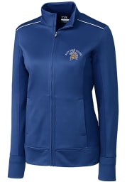 Cutter and Buck San Jose State Spartans Womens Blue Ridge Long Sleeve Full Zip Jacket