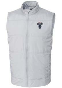 Cutter and Buck Howard Bison Mens White Stealth Hybrid Quilted Windbreaker Vest Big and Tall Ves..