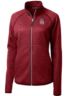 Cutter and Buck San Diego Padres Womens Red Mainsail Light Weight Jacket