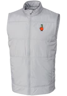 Cutter and Buck UCF Knights Mens Grey Stealth Hybrid Quilted Vest Big and Tall Vest