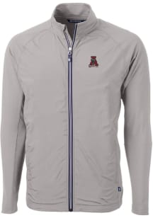 Cutter and Buck Alabama Crimson Tide Mens Grey Adapt Eco Knit Big and Tall Light Weight Jacket