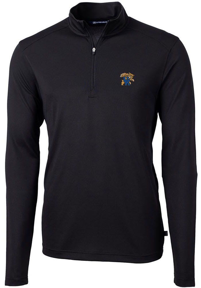 Cutter and Buck Kentucky Wildcats Mens Virtue Long Sleeve Qtr Zip Pullover