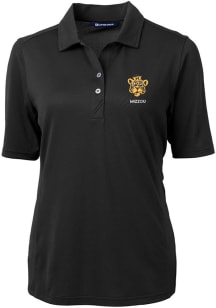Cutter and Buck Missouri Tigers Womens Black Virtue Short Sleeve Polo Shirt