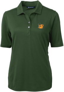 Cutter and Buck Baylor Bears Womens Green Virtue Short Sleeve Polo Shirt