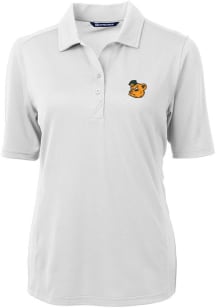 Cutter and Buck Baylor Bears Womens White Virtue Short Sleeve Polo Shirt