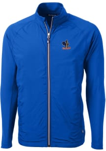 Cutter and Buck Delaware Fightin' Blue Hens Mens Blue Adapt Eco Knit Big and Tall Light Weight J..