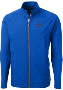 Cutter and Buck Florida Gators Mens Blue Adapt Eco Knit Big and Tall Light Weight Jacket