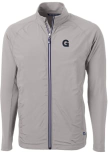 Cutter and Buck Gonzaga Bulldogs Mens Grey Adapt Eco Knit Big and Tall Light Weight Jacket