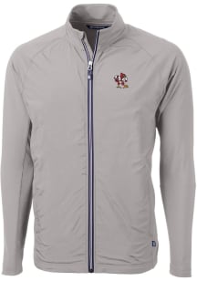 Cutter and Buck Louisville Cardinals Mens Grey Adapt Eco Knit Big and Tall Light Weight Jacket