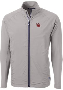 Cutter and Buck Ole Miss Rebels Mens Grey Adapt Eco Knit Big and Tall Light Weight Jacket