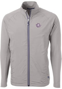 Cutter and Buck TCU Horned Frogs Mens Grey Adapt Eco Knit Big and Tall Light Weight Jacket