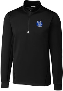 Cutter and Buck Air Force Falcons Mens Black Traverse Stretch Big and Tall 1/4 Zip Pullover