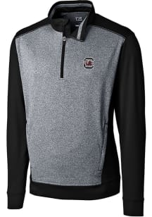 Cutter and Buck South Carolina Gamecocks Mens Black Replay Long Sleeve 1/4 Zip Pullover