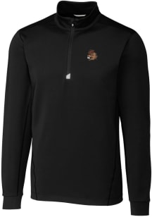 Cutter and Buck Oregon State Beavers Mens Black Vault Traverse Big and Tall 1/4 Zip Pullover