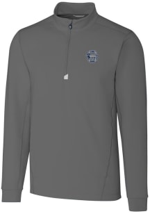Cutter and Buck Penn State Nittany Lions Mens Grey Traverse Stretch Big and Tall 1/4 Zip Pullove..