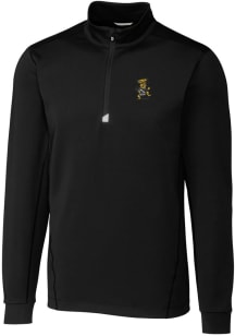 Cutter and Buck Wichita State Shockers Mens Black Vault Traverse Big and Tall 1/4 Zip Pullover