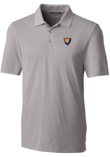 Cutter and Buck Illinois Fighting Illini Mens Grey Forge Big and Tall Polos Shirt