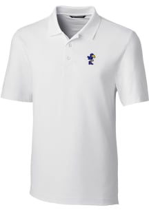 Cutter and Buck Kansas Jayhawks Mens White Forge Big and Tall Polos Shirt