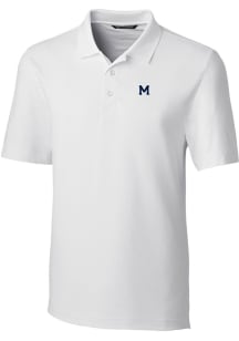 Cutter and Buck Michigan Wolverines Mens White Forge Big and Tall Polos Shirt