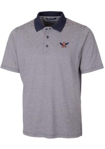 Cutter and Buck Auburn Tigers Mens Navy Blue Forge Tonal Stripe Big and Tall Polos Shirt