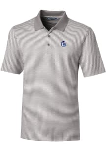 Cutter and Buck Fresno State Bulldogs Mens Grey Forge Tonal Stripe Big and Tall Polos Shirt