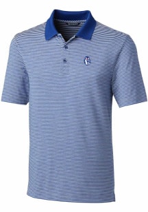 Cutter and Buck Fresno State Bulldogs Mens Blue Forge Tonal Stripe Big and Tall Polos Shirt