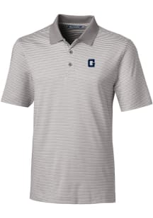 Cutter and Buck Georgetown Hoyas Mens Grey Forge Tonal Stripe Big and Tall Polos Shirt