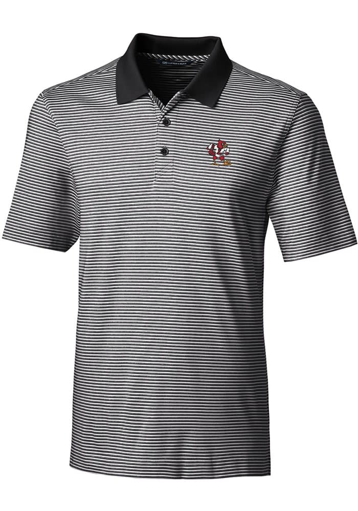 Louisville Cardinals Alumni Cutter & Buck Advantage Tri-Blend Space Dye Mens  Polo - Cutter & Buck