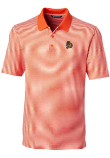 Cutter and Buck Oregon State Beavers Mens Orange Forge Tonal Stripe Big and Tall Polos Shirt