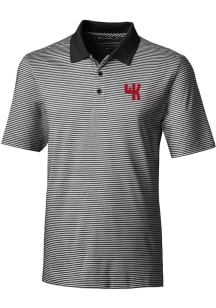 Cutter and Buck Western Kentucky Hilltoppers Mens Black Forge Tonal Stripe Big and Tall Polos Sh..