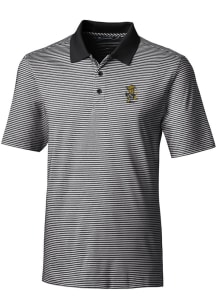 Cutter and Buck Wichita State Shockers Mens Black Forge Tonal Stripe Big and Tall Polos Shirt