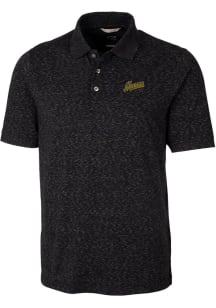 Cutter and Buck George Mason University Mens Black Space Dye Big and Tall Polos Shirt