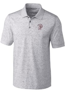 Cutter and Buck Mississippi State Bulldogs Mens Grey Space Dye Big and Tall Polos Shirt