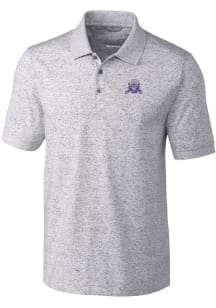 Cutter and Buck Northwestern Wildcats Mens Grey Space Dye Big and Tall Polos Shirt