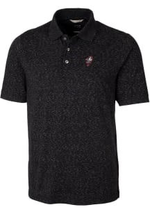 Cutter and Buck Ohio State Buckeyes Mens Black Space Dye Big and Tall Polos Shirt