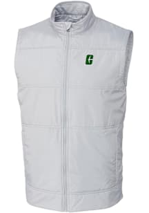Cutter and Buck UNCC 49ers Big and Tall White Stealth Hybrid Quilted Windbreaker Vest Mens Vest