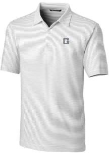 Cutter and Buck Georgetown Hoyas Mens White Forge Pencil Stripe Big and Tall Polos Shirt