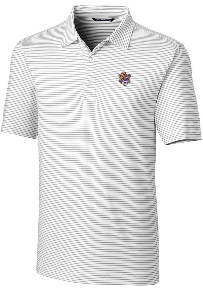 LSU Tigers Cutter & Buck Prospect Textured Stretch Polo - Gold