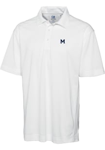 Cutter and Buck Michigan Wolverines Mens White Genre Big and Tall Polos Shirt