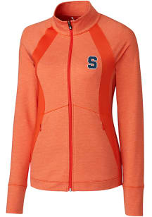 Cutter and Buck Syracuse Orange Womens Orange Shoreline Light Weight Jacket