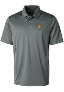 Cutter and Buck Baylor Bears Grey Prospect Textured Big and Tall Polo
