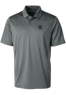 Cutter and Buck Gonzaga Bulldogs Grey Prospect Textured Big and Tall Polo