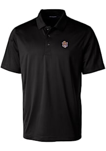 Cutter and Buck LSU Tigers Black Prospect Textured Big and Tall Polo