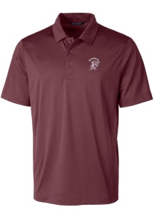 Cutter and Buck Mississippi State Bulldogs Red Prospect Textured Big and Tall Polo